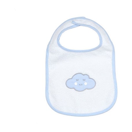 Σαλιάρα πετσετέ με velcro Baby Star Σύννεφο Σιέλ