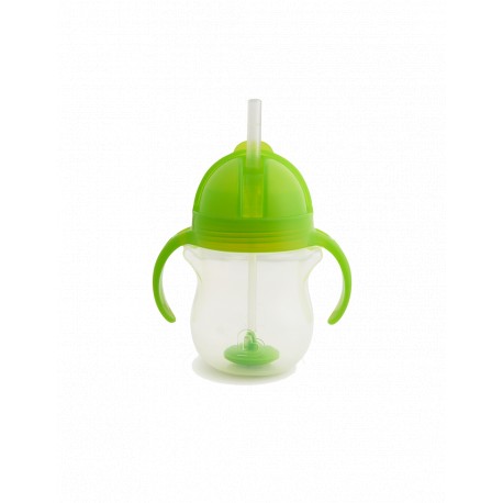 Παιδικό ποτήρι με καλαμάκι Munchkin Tip & Sip 207ml Πράσινο