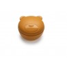 Μπολ σιλικόνης με καπάκι Melii Bear 350 ml