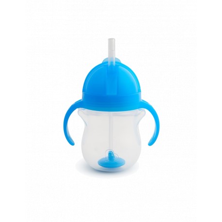 Παιδικό ποτήρι με καλαμάκι Munchkin Tip & Sip 207ml Μπλε