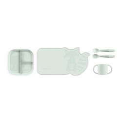 Εκπαιδευτικό σετ φαγητού 5 τεμαχίων Miniland Meal Set Blw Mint