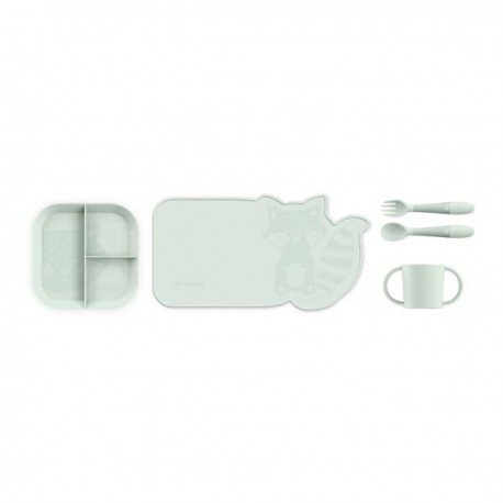 Εκπαιδευτικό σετ φαγητού 5 τεμαχίων Miniland Meal Set Blw Mint