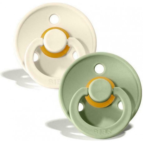 Πιπίλες Bibs® Colour Ivory/Sage No1, σετ των 2