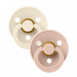 Πιπίλες Bibs® Colour Ivory/Blush No1, σετ των 2