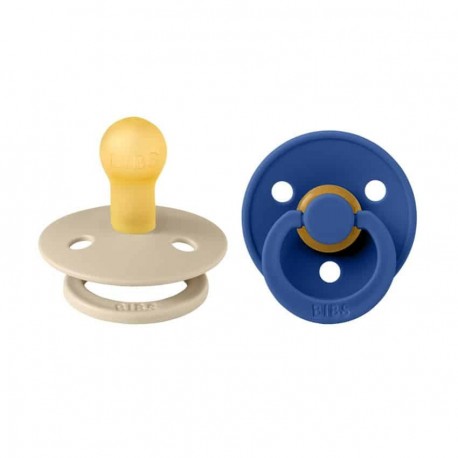 Πιπίλες Bibs® Colour Vanilla/Cornflower No1, σετ των 2