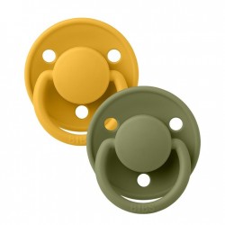 Πιπίλες Bibs® De Lux Honey Bee/Olive Onesize, σετ των 2