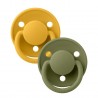 Πιπίλες Bibs® De Lux Honey Bee/Olive Onesize, σετ των 2