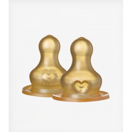 Θηλές μπιμπερό αργής ροής Bibs® Nipple, σετ των 2