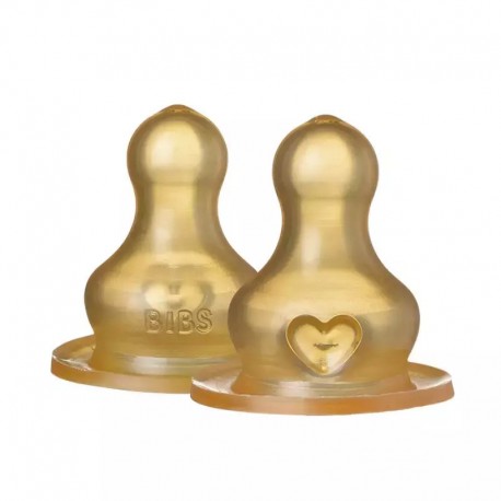 Θηλές μπιμπερό γρήγορης ροής Bibs® Nipple, σετ των 2