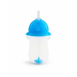 Παιδικό ποτήρι με καλαμάκι Munchkin Tip & Sip Tall 96ml Μπλε