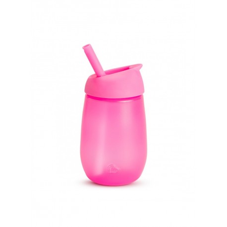 Παιδικό ποτήρι με καλαμάκι Munchkin Simple Clean™ Ροζ