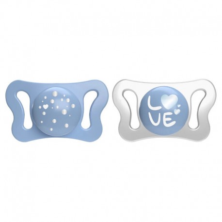 Πιπίλα Chicco PhysioForma Micro Σιέλ 0-2m, σετ των 2