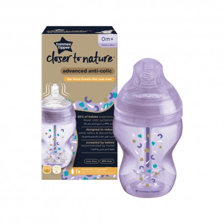 Tommee tippee μπιμπερό Advanced Anti-Colic μικρής ροής 260 ml 0M+