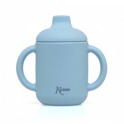 Εκπαιδευτικό ποτήρι σιλικόνης Kiokids® 120 ml Σιέλ