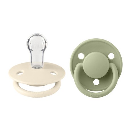 Πιπίλες Bibs® De Lux Ivory/Sage Onesize, σετ των 2