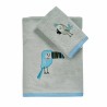 Σετ πετσέτες 2τμχ Das® Baby Fun Embroidery Γκρι-Μπλε
