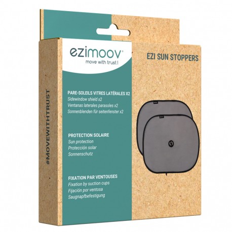 Ηλιοπροστασία για παράθυρο αυτοκινήτου Ezimoov Ezi Sun Stoppers σετ των 2