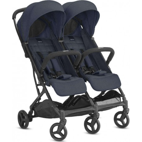 Καρότσι διδύμων Inglesina Twin Sketch Black Navy
