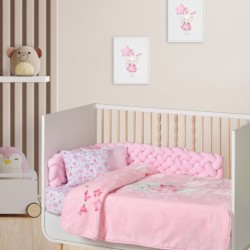 Κουβέρτα βελουτέ κούνιας Das® Baby Relax Ροζ