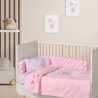 Κουβέρτα βελουτέ κούνιας Das® Baby Relax Ροζ