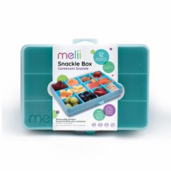 Δοχείο για σνακ με χωρίσματα Melii Snackle Box Blue