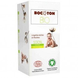 BOCOTON BIO στεγνά μωρομάντηλα σε ρολό από οργανικό βαμβάκι 50 τεμάχια
