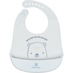 ΚΙΚΚΑ ΒΟΟ σαλιάρα σιλικόνης με τσέπη Bear with me μπλε