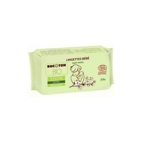 BOCOTON BIO υγρά μωρομάντηλα από οργανικό βαμβάκι 54 τεμάχια
