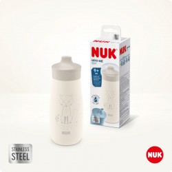 Παγουράκι Nuk® Mini-Me Sip από ανοξείδωτο ατσάλι 300ml Γκρι