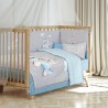 Πάπλωμα κούνιας Greenwich Polo Club® Baby Essential Beige-Blue-Grey