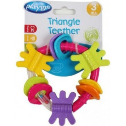 Playgro™ κουδουνίστρα οδοντοφυΐας Triangle Teether Pink