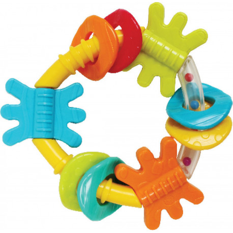 Playgro™ κουδουνίστρα οδοντοφυΐας Triangle Teether Yellow