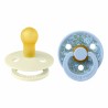 Πιπίλες Bibs® x Liberty Eloise Dusty Blue Στρογγυλή No1, σετ των 2