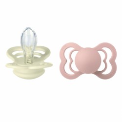 Πιπίλες Bibs® Supreme Ivory/Blush Συμμετρική No2, σετ των 2