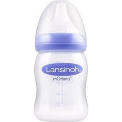 Lansinoh μπιμπερό 160 ml με θηλή Natural Wave™ αργής ροής 0M+