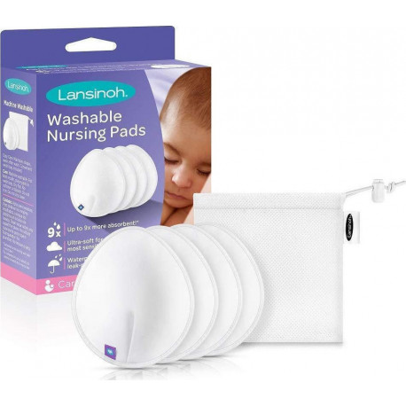 Lansinoh® πλενόμενα επιθέματα θηλασμού σετ των 4