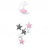 Μόμπιλε Φεγγάρι με 6 αστέρια Baby Star Ροζ