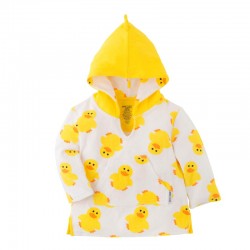Πόντσο θαλάσσης με αντηλιακή προστασία ZOOCCHiNi™ Puddles the Duck 12-24 μηνών
