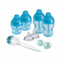 Tommee Tippee Σετ μπιμπερό Advanced Anti-Colic Blue για νεογέννητα, σετ των 9