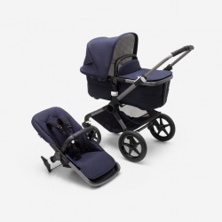 Καρότσι και port-bebe Bugaboo Fox 3 Classic Complete Graphite - Dark Navy