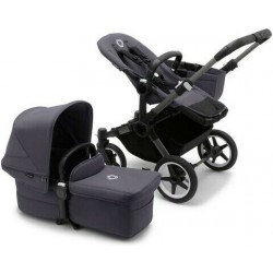 Καρότσι και port-bebe Bugaboo Donkey5 Mono Complete Graphite - Stormy Blue