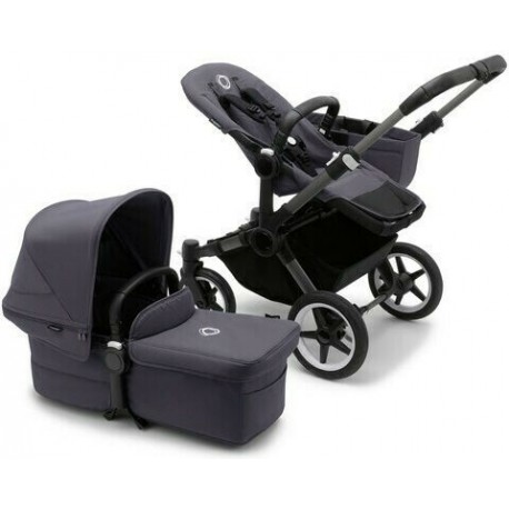 Καρότσι και port-bebe Bugaboo Donkey5 Mono Complete Graphite - Stormy Blue