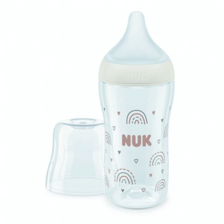 Μπιμπερό Nuk® Perfect Match M με δείκτη ελέγχου θερμοκρασίας Rainbow 260 ml 3m+
