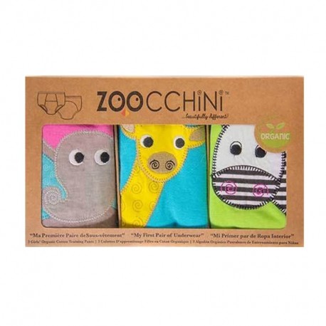 ZOOCCHiNi™ σετ εκπαιδευτικά βρακάκια Safari Friends για κορίτσι 2-3 ετών