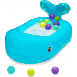 Φουσκωτό μπάνιο και μπάλες Infantino® Whale Bubble Ball Inflatable Bath Tub™