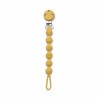 Κλιπ πιπίλας από σιλικόνη Lorelli Natural Yellow