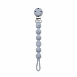Κλιπ πιπίλας από σιλικόνη Lorelli Natural Grey