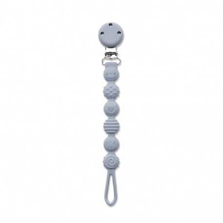 Κλιπ πιπίλας από σιλικόνη Lorelli Natural Grey
