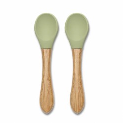 Σετ 2 κουτάλια από σιλικόνη και bamboo Fresh Green