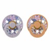 Πιπίλες Bibs® x Liberty June Blossom Pumpkin Στρογγυλή No2, σετ των 2